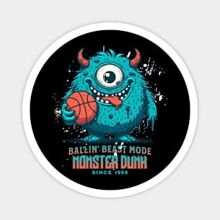 Basketball Monster Magnet